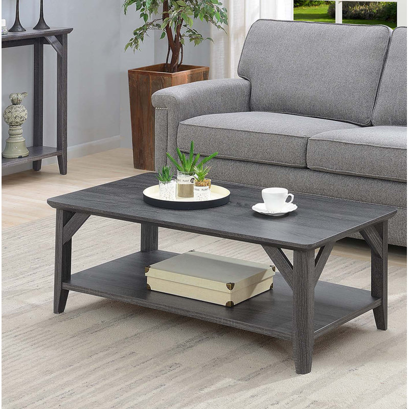 Weathered Gray Wood Coffee Table imgfuzz